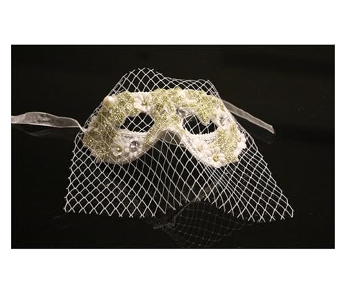WJIAYAO Maskerade Maske Maske Damen Kunststoffmaterial Exquisites halbes Gesicht Vielseitig Geeignet for Federdekoration Braut Erwachsene Requisiten(Pink) von WJIAYAO
