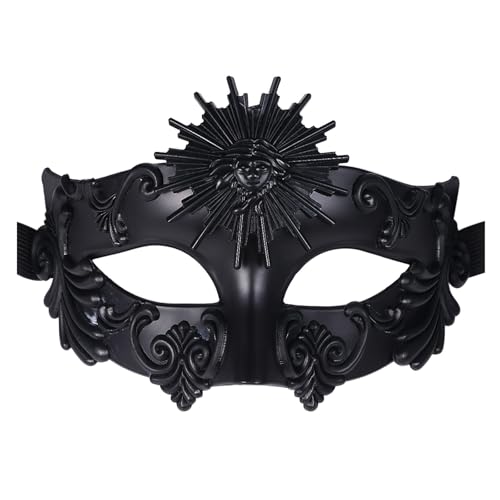 WJIAYAO Maskerade Maske Partymasken Mystery Man Maskerademasken Sunburst Masken Dekorationszubehör(Type 1) von WJIAYAO