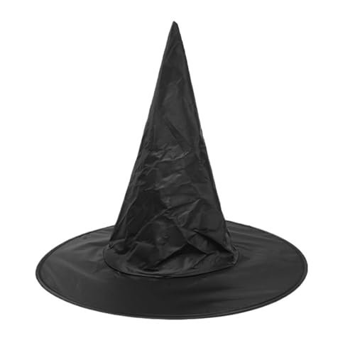 10Pcs Halloween Hexenhut Ball Party Wizard Hängende Kappen Dekoration Cosplay Kostüm Zubehör Schwarz und Weiß(Black) von WJLYDM