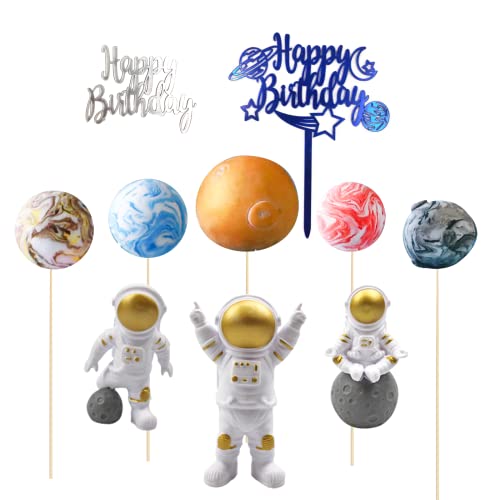 10 Stück Figur Astronauten Tortendeko Geburtstag Deko Spaceman Kuchen Toppers Cake Weltraum Tortendeko für Raum Thema, Planeten, Rakete, Party, Geburtstagstorte Dekoration, Gold 10 Stück Figur Astronauten Tortendeko Geburtstag Deko Spaceman Kuchen Toppers Cake Weltraum Tortendeko für Raum Thema, Planeten, Rakete, Party, Geburtstagstorte Dekoration, Gold von LOREC
