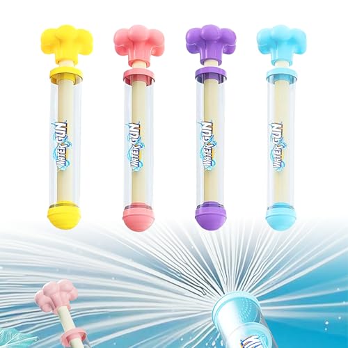 WJWINER 4 Stück Feuerwerks Wasserpistole Spielzeug, Wasserspielzeug Outdoor, Wasserpistolen für Kinder, Romantische Feuerwerk Water Squirter, für Pool, Party, Garten, Strand von WJWINER