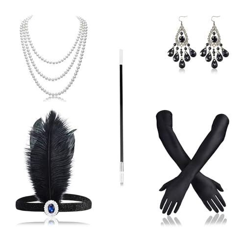 WJWINER 5 Teiliges 20er Jahre Kostüm Damen, 20er Jahre Accessoires, Charleston Kleid 20er Jahre, 20er Jahre Accessoires Damen, 20er Jahre Kleid, Great Gatsby Dress Für Halloween Weihnachten WJWINER 5 Teiliges 20er Jahre Kostüm Damen, 20er Jahre Accessoires, Charleston Kleid 20er Jahre, 20er Jahre Accessoires Damen, 20er Jahre Kleid, Great Gatsby Dress Für Halloween Weihnachten von WJWINER