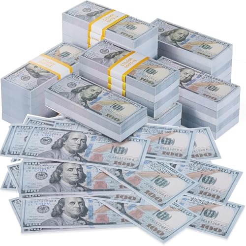 WJXKAZYX 150 Stück Prop Money, Fake Geld, Spielgeld Kinder,100 Dollar Scheine,Falschgeld Scheine für sfeiern,Film-Requisiten-Münzen,Spielzeuggeld WJXKAZYX 150 Stück Prop Money, Fake Geld, Spielgeld Kinder,100 Dollar Scheine,Falschgeld Scheine für sfeiern,Film-Requisiten-Münzen,Spielzeuggeld von WJXKAZYX