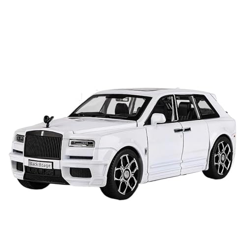 1:32 Für Rolls Royce Cullinan SUV Modell Auto Spielzeug Diecast Metall Simulation Sound Licht Sammlung Spielzeug(White) von WJXNNON