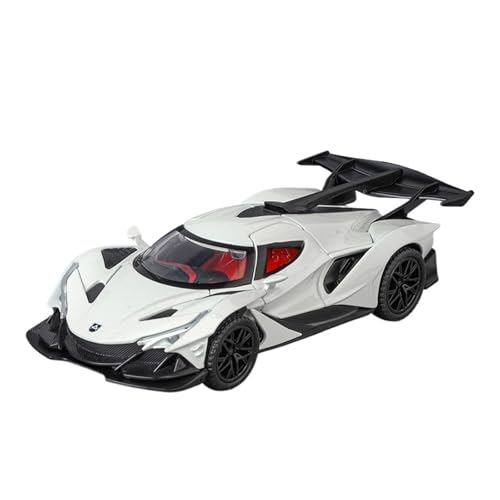 Für Apollo Alloy Diecast Toys Automodelle Mit Sound Light Pull Back Fahrzeuge Geschenke 1:32(White) von WJXNNON