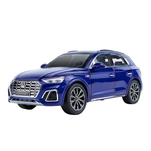 Für Audi Q5 SUV Legierung Druckguss Metall Spielzeug Auto Modell Sound Licht Sammlung Kinder Spielzeug Geschenk 1:24(Blue) von WJXNNON