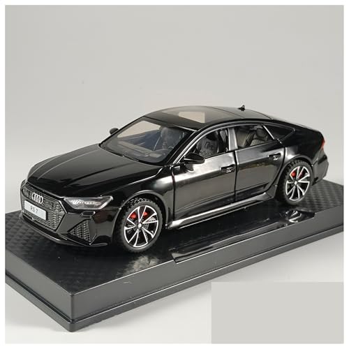 Für Audi RS7 Automodell Sound Light Druckguss Metall Spielzeugfahrzeug Junge Geburtstagsgeschenk Sammlung Miniatur 1:32(SR7-Black) von WJXNNON