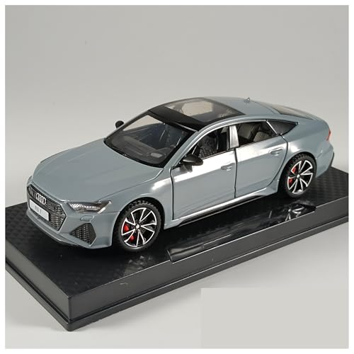 Für Audi RS7 Automodell Sound Light Druckguss Metall Spielzeugfahrzeug Junge Geburtstagsgeschenk Sammlung Miniatur 1:32(SR7-Grey) von WJXNNON