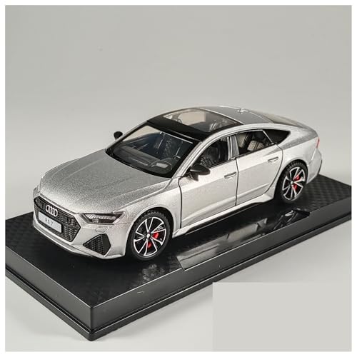Für Audi RS7 Automodell Sound Light Druckguss Metall Spielzeugfahrzeug Junge Geburtstagsgeschenk Sammlung Miniatur 1:32(SR7-Silver) von WJXNNON