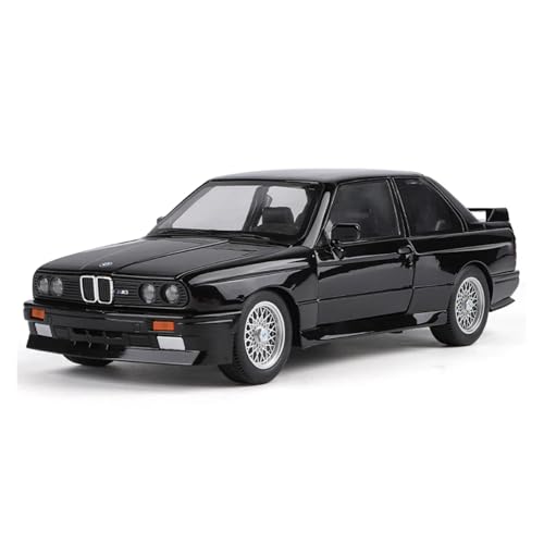 Für BMW M3 E30 Supercar Legierung Automodell Sound Und Licht Pull Back Sammlerstücke Geschenk Geschenk 1:24(Black) von WJXNNON