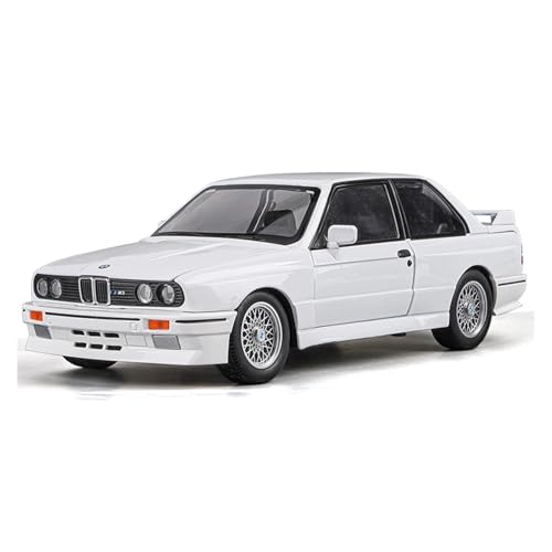Für BMW M3 E30 Supercar Legierung Automodell Sound Und Licht Pull Back Sammlerstücke Geschenk Geschenk 1:24(White) von WJXNNON