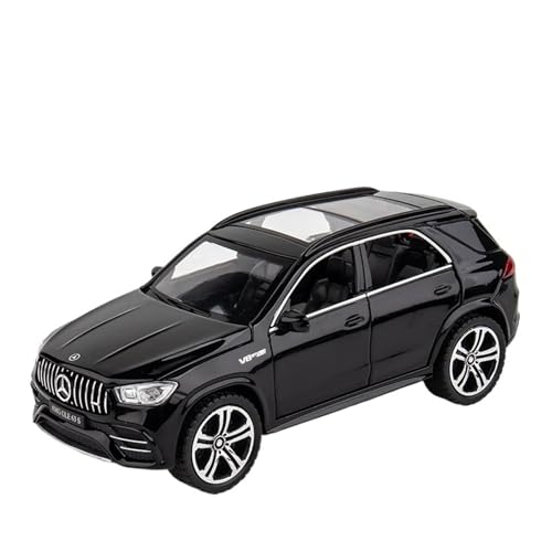 WJXNNON Für Benz GLE 63s SUV Legierung Automodell Druckguss Sound Licht Auto Show Zubehör Sammlung Geschenk 1:32(Black) von WJXNNON