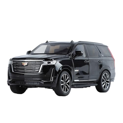 Für Cadillac Escalade SUV Legierung Auto Diecast Metall Modell Sammeln Hobby Modell Ornamente Geschenk 1:24(Black Box) von WJXNNON