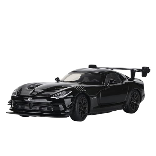 Für Dodge SRT Legierung Druckguss Metall Spielzeug Fahrzeuge Auto Modell Simulation Sound Licht Spielzeug Geschenk 1:32(Black) von WJXNNON