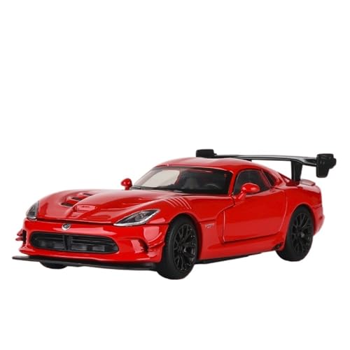 Für Dodge SRT Legierung Druckguss Metall Spielzeug Fahrzeuge Auto Modell Simulation Sound Licht Spielzeug Geschenk 1:32(Red) von WJXNNON