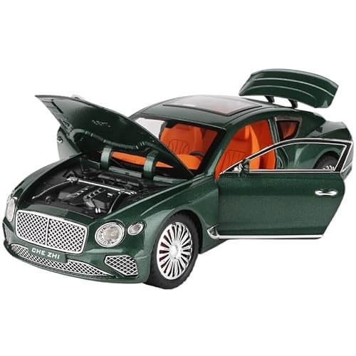 Für GT Legierung Diecast Metall Luxy Auto Modell Sound Licht Sammlung Kinder Spielzeug Geschenk 1:24(Green) von WJXNNON