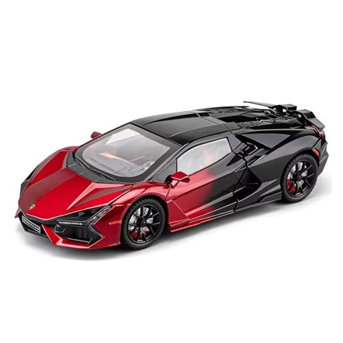 Für Lambor Revuelto Alloy Diecast Automodelle Spielzeug Supercar 4 Türen Geöffnet Fahrzeuge Geschenke 1:24(Red) von WJXNNON