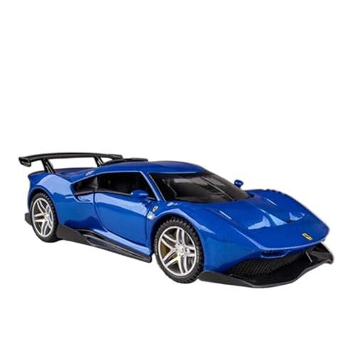 Für Legierung Rennwagen Modell Druckguss Metall Spielzeug Sound Und Licht Sammlung Kinder Geschenk 1/32(Blue) von WJXNNON