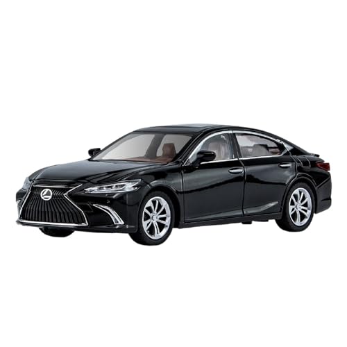 Für Lexus ES300h Auto Spielzeug Diecast Miniatur Modell Pull Back Sound & Licht Tür Öffnende Sammlung Geschenk 1/24(Black) von WJXNNON