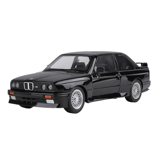 Für M3 Auto Spielzeug Modell Legierung Körper Gummi Reifen Licht Musik Stoßdämpfung Kinder Geschenke Maßstab 1:24(Black) von WJXNNON
