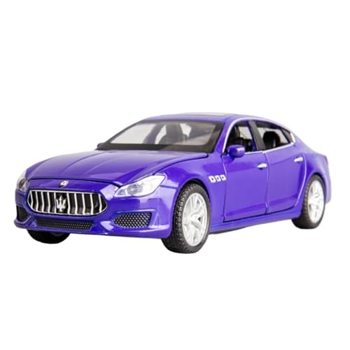 Für Maserati Legierung Druckguss Metall Spielzeug Fahrzeug Modell Simulation Sound Licht Sammlung Kinder Geschenk 1:32(Blue) von WJXNNON
