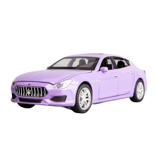 Für Maserati Legierung Druckguss Metall Spielzeug Fahrzeug Modell Simulation Sound Licht Sammlung Kinder Geschenk 1:32(Purple) von WJXNNON
