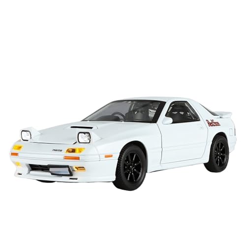 Für Mazda RX7-FC Automodell Ornament Legierung Kinderspielzeug Sammlung Junge Geschenk 1:24(White) von WJXNNON