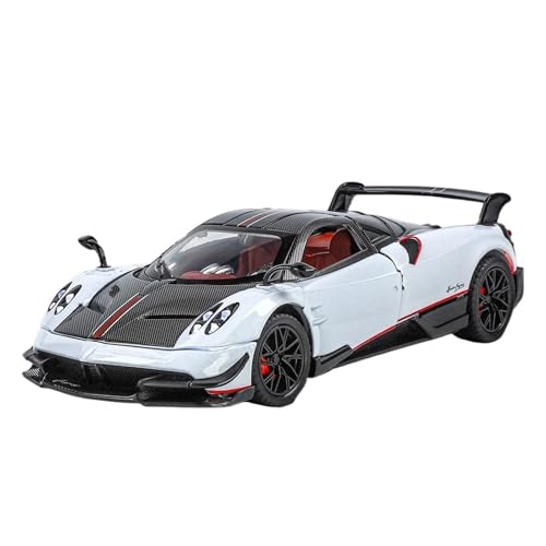 Für Pagani Huayra BC Legierung Sport Auto Diecast Modell Dekoration Ornamente Sammlung Spielzeug Geschenk 1:24(White with Box) von WJXNNON