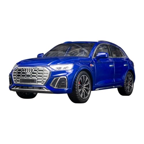 Für Q5 SUV Legierung Automodell Druckguss Metall Spielzeug Simulation Sound Licht Sammlung Spielzeug Geschenk 1:24(Blue) von WJXNNON