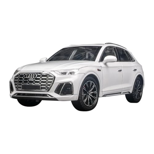 Für Q5 SUV Legierung Automodell Druckguss Metall Spielzeug Simulation Sound Licht Sammlung Spielzeug Geschenk 1:24(White) von WJXNNON