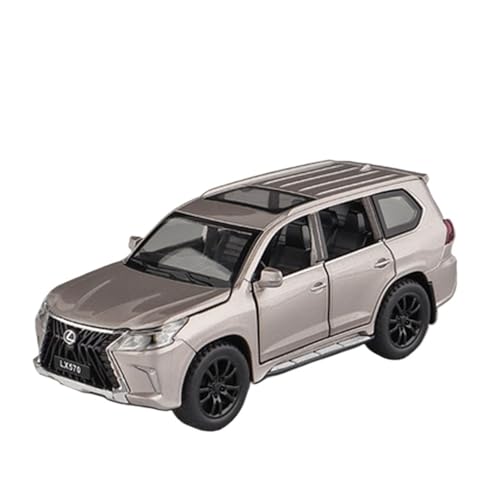 Für SUV-Legierung Diecast Metall Geländewagen Automodell Sound Und Licht Sammlung Kinder Spielzeug Geschenk 1/32(Golden) von WJXNNON
