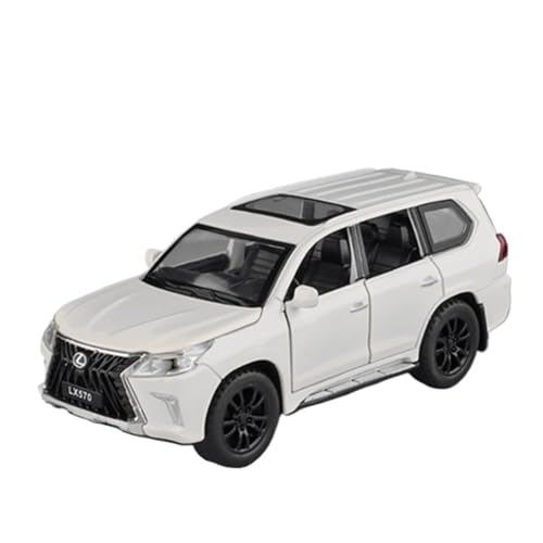 Für SUV-Legierung Diecast Metall Geländewagen Automodell Sound Und Licht Sammlung Kinder Spielzeug Geschenk 1/32(White) von WJXNNON