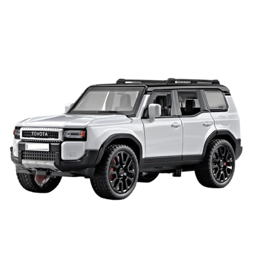 Für Toyota Prado Land Cruiser Geländewagen Metalllegierung Druckguss Modellauto Outdoor Display Sammlerstücke Dekoratives Geschenk 1:32(White) von WJXNNON