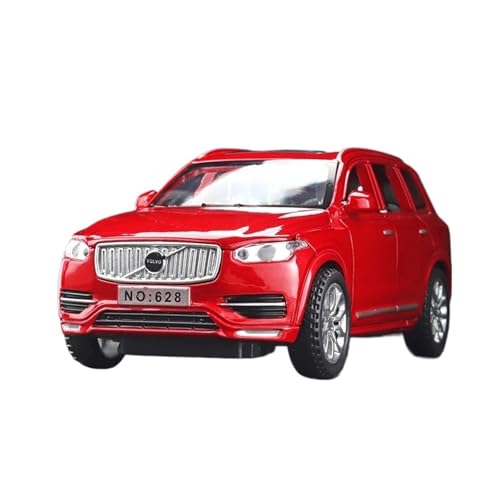 Für Volvo XC90 SUV Legierung Auto Modell Diecast Metall Modell Sammeln Display Ornamente 1:32(Red Box) von WJXNNON