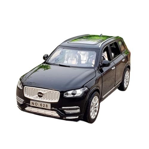 Für Volvos XC90 SUV, Legierung, Druckguss-Spielzeug, Metallfahrzeuge, Automodell, Sammlung, Ton Und Licht, Geschenk, 1:32(Black) von WJXNNON
