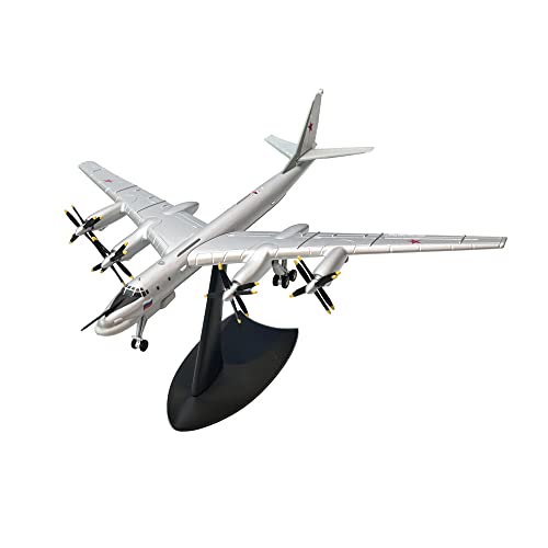 WJXNNON 1/200 Für Tupolev Tu-95 TU95 Bear Type Strategic Bomber Diecast Flugzeug Modell Flugzeug Sammlung Geschenk von WJXNNON