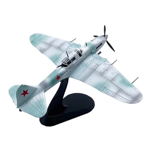 WJXNNON 1/72 Für Sowjetisches IL2-Kampfflugzeug, Metall-Militärdruckguss-Flugzeugmodell Für Sammeln Oder Verschenken (Size : IL2 White) von WJXNNON