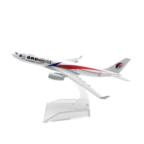 WJXNNON ﻿1: 400 Maßstab 16 cm Für Malaysia Airlines A330 Serie Flugzeugmodell Druckguss Metalllegierung Spielzeug Geschenk(A330 One World) von WJXNNON