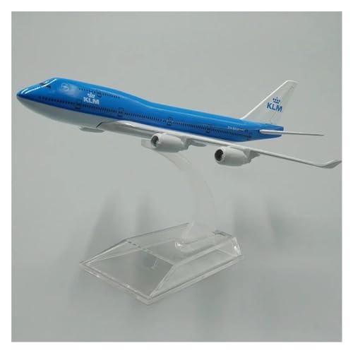 WJXNNON 1:400-Druckguss-Metallflugzeugmodell Für Die KLM Royal Dutch Boeing 747-400 Replica Collector Edition von WJXNNON