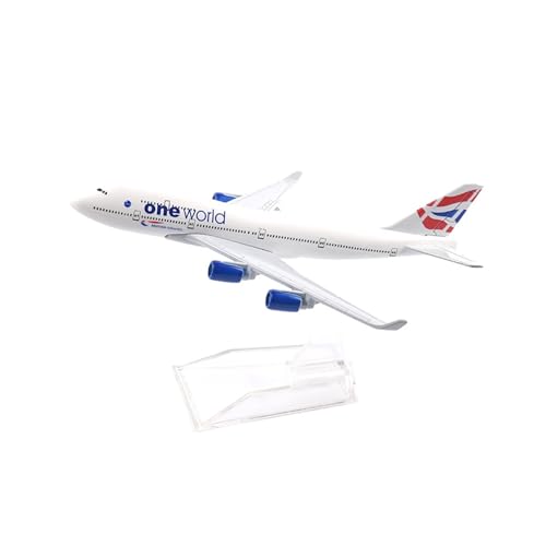 WJXNNON 1:400 Für British Airways Boeing B747 Flugzeug Modell Legierung Simulation Airliner Druckguss Modell Ornamente Sammlung von WJXNNON