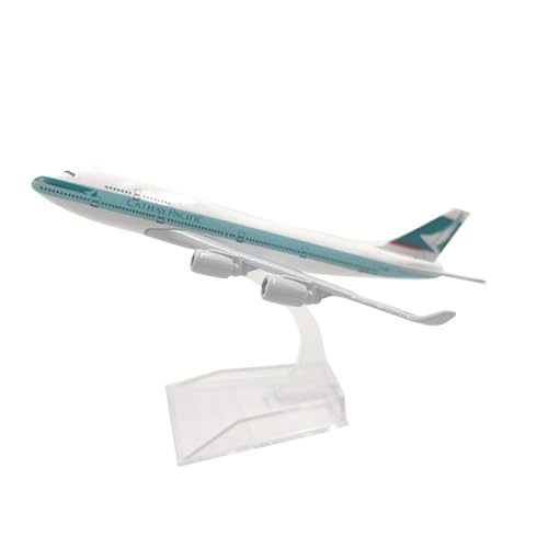 WJXNNON 1:400 Für Cathay Pacific B747 Flugzeug Modell Legierung Simulation Airliner Druckguss Modell Ornamente Sammlung von WJXNNON