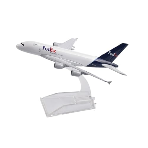 WJXNNON 1:400 Für Federal Airlines A380 Flugzeug Modell Legierung Simulation Airliner Druckguss Modell Ornamente Sammlung von WJXNNON