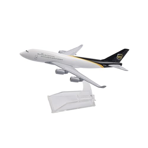 WJXNNON 16 cm Druckguss-Legierung Flugzeugmodell Ornament Für Ups Aviation Boeing B747 Modellsammlung Geschenk von WJXNNON