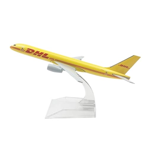WJXNNON 16 cm Für DHL B777 Airlines 1/400 Modellflugzeuge Legierungsmaterial Luftfahrtsammlung Miniaturartikel Mit Ständer Geschenk von WJXNNON