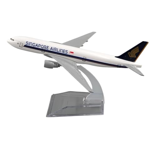 WJXNNON 16cm Für Singapore Airways B777 Modell Flugzeug Diecast Metall 1/400 Skala Flugzeuge von WJXNNON