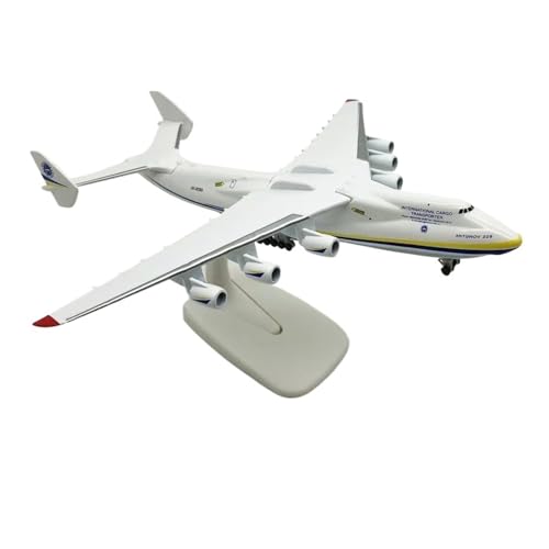 WJXNNON 20 cm, Maßstab 1:400, Für Das Ukrainische Transportflugzeug Antonov An225, Druckgussmodell Mit Basis Und Fahrwerk, Flugzeugsammlungsanzeige von WJXNNON