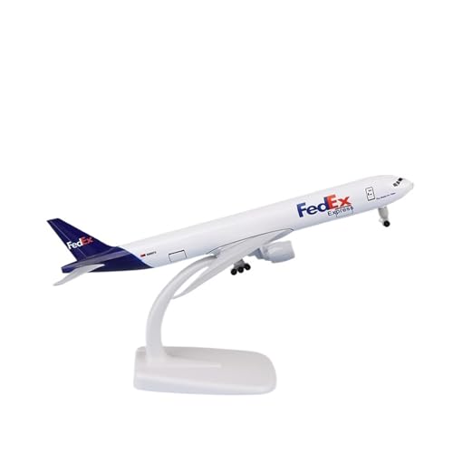 WJXNNON 20 cm Für FedEx Express Airlines 777 Metalllegierung Modellflugzeug-Kits Für Bauen Mit Rädern Und Fahrwerken Flugzeugmodell von WJXNNON