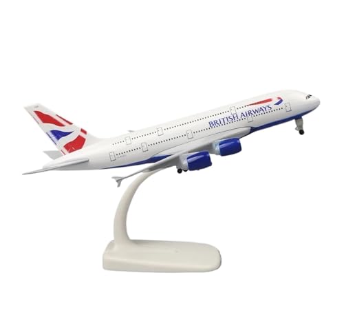 WJXNNON 20 cm Metallflugzeugmodell Für British Airways A380, Maßstab 1:400, Druckgussflugzeug, Passagierluftfahrt-Simulation, Heimdekoration WJXNNON 20 cm Metallflugzeugmodell Für British Airways A380, Maßstab 1:400, Druckgussflugzeug, Passagierluftfahrt-Simulation, Heimdekoration von WJXNNON