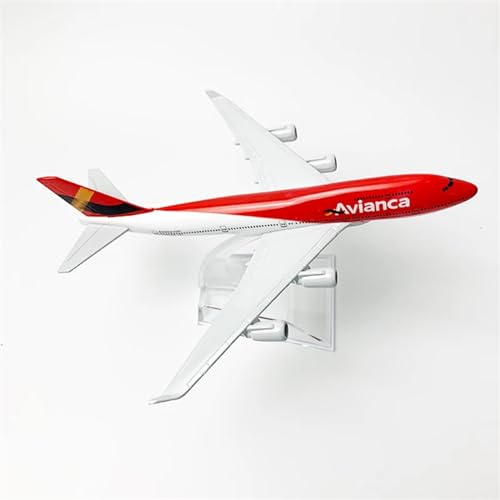 WJXNNON Colobia AVIANCA Airlines 747 Plane Model 16CM 1:400 Airplane B747 Alloy Aircraft Plane Toy No Undercarriage Aviation Airliner von WJXNNON