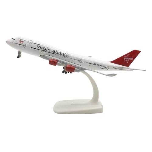 WJXNNON Dekorationen 20cm Modellflugzeug Für Virgin Atlantic B747 Druckgussflugzeug Legierung Metallmodell von WJXNNON